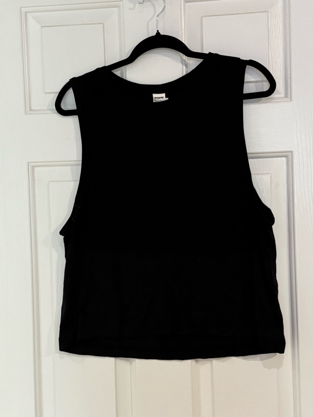 PINK Victoria's Secret Black Cropped Tank Top